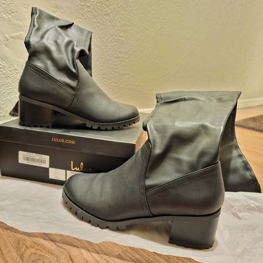 Black Over the Knee Boots 8.5